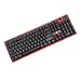 Produktbild Redragon A105PBT 104 Tastenkappen Set mit Keilabzieher für Mechanische Gaming Tastatur,mit Hintergrundbeleuchtung, kompatibel mit allen Tastatur mit 87 oder 104 Tasten Schwarz