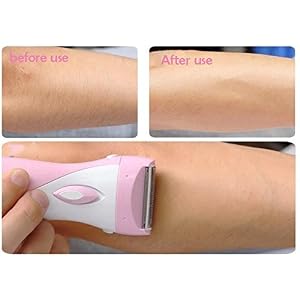 HOYOFO Lady's Electric Rechargeable Hair Shaver Epilator for Bikini Line Legs Armpit Body Trimmer Remover Razor,Pink - Image 5
