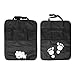 Produktbild Auto Kick-Pad Rückenlehnenschutz 2 Stück für kinder rücksitz organizer. Ideal für die Speicherung Ihrer Baby-Feuchttücher Windeln Spielzeug Lebensmittel Töpfe und Getränke Multipocket 2 Stück von WEINAS
