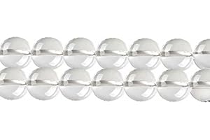 SKYBEADS Natuerliche Kristall Perlen zum Auffädeln Armbänder 6mm Klar Quarz 38cm Strang Approx 60 Stück