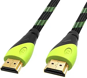 Tizum High Speed HDMI Cable Aura -Gold Plated-High Speed Data 10.2Gbps, 3D, 4K, HD 1080P (16 Ft/ 5 M)