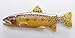 Produktbild bemalt ~ RIO GRANDE Cutthroat-Forelle ~ Pecos Zugentlastung ~ Kühlschrank Magnet ~ fp014pm