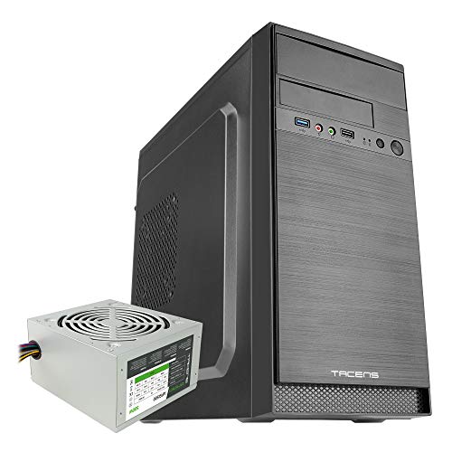 Tacens Anima AC4500, custodia per PC, mini-tower, MicroATX, finitura alluminio, USB 3.0
