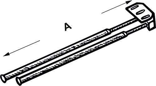 Cornat T359299 Handtuchhalter ausziehbar 2-teilig - 2