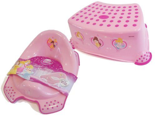 Disney Princess Toddler Toilet Training Seat & Step Stool Combo - Pink