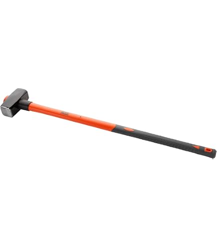 Masse RIBIMEX PROJTMA30 3 Kg - Manche 91 Cm Tri-matière - Noir/Vert - Fabriqué En Italie