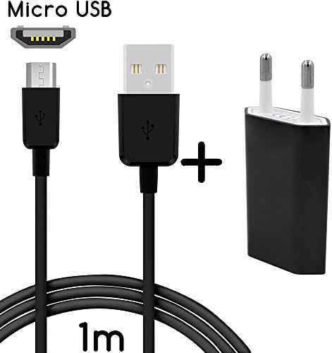TheSmartGuard 2 in 1 Set for HTC One M9 Hima MAINS CHARGER HTC One M9 Hima Charger Cable 1 m/m with Revised Super-Fast Charging Sync Data Cable in Black – New.