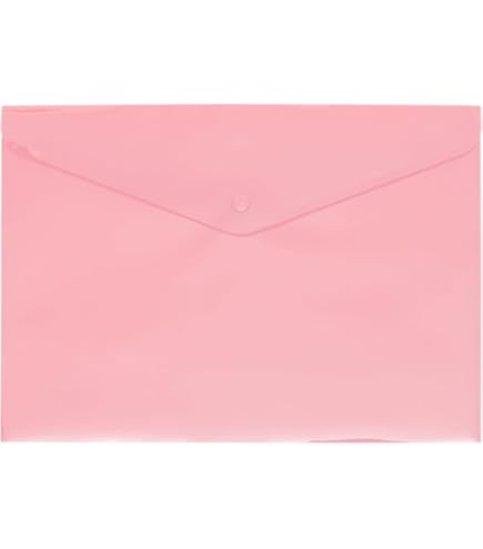 Exacompta 4x Dokumententaschen B6 - Druckknopfverschluss 19x14cm Pastellfarben