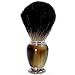 SHAVING BRUSH WITH BADGER HAIR, BROWN GALALITH GRIP