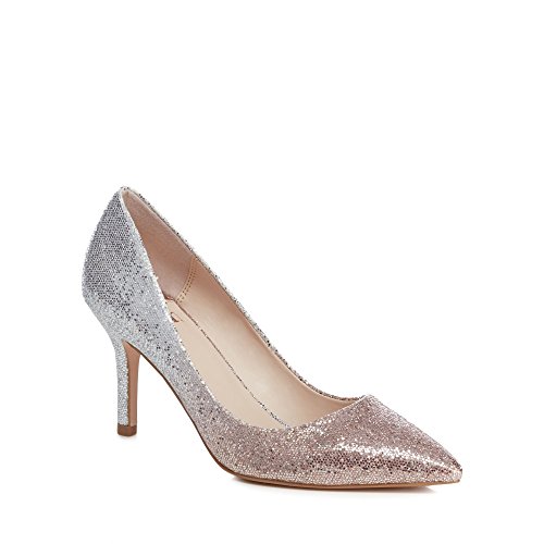 Debenhams Faith Womens Silver Glitter Chariot High Stiletto Heel