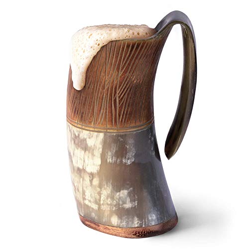 Norse Tradesman Genuine Viking Drinking Horn Tankard