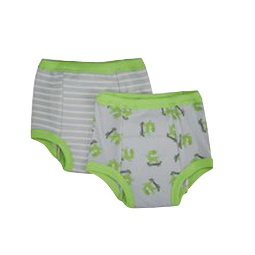 Green sprouts Reusable Organic Training Pants (Grey Monster, Pack of 2)