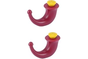 Tagtight 2 Pcs Rhino Horn Pot Neti Nasal de Yoga, Lavage Nez Adulte, RinçAge Nez Sinus Irrigation Lavage Nez 200ML, Yoga Neti Pot Rinçage Nasale Nettoyant pour Le Nez