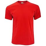 Camiseta básica de manga corta de cuello redondo para hombre.