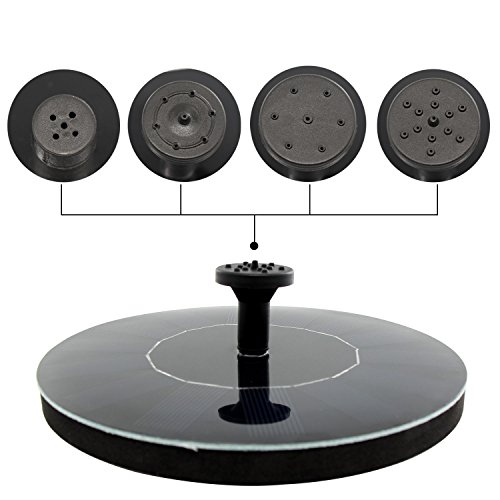 Xcellent Global Solar Betriebene Teichpumpe, 1.4W Solar Panel Set Außen-Bewässerung Schwimmpumpen für Vogel-Bad Pool Garten Aquarium HG148 - 3