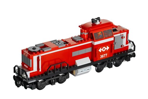 Imagen 4 de LEGO City - Tren de carga rojo con pista