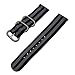 Produktbild TRUMiRR 20 mm Ballistic Nylon Uhrenband Zulu 2 Stück Strap für Garmin Vivoactive 3, Ticwatch E, Garmin Vivomove HR, Huawei Watch 2 (Sport), Samsung Gear Sport, Gear S2 Classic (SM-R732 / R735)