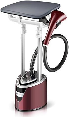 ZHANGRONG- 2 In 1 Hanging Ironing Machine, Household Double Lever Small Steam Iron, Hand-held Vertical Ironer, Ironing Board (red)