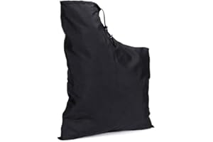 LVYXON Sac d'aspirateur universel pour souffleur de feuilles de jardin, pelouse, cour, déchiqueteuse, sac de rechange noir