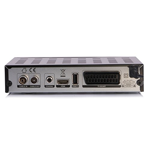 netshop25 SET: WWIO HD Full HD DVB-C Kabelreceiver + HDMI Kabel (HDMI/LAN/USB), Mediaplayer schwarz - 3