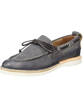 Shabbies Amsterdam Damen Bootschuhe Vegitabil Leder Bootsschuhe