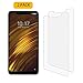 Price comparison product image KZIOACSH Xiaomi Pocophone F1 Screen Protector, [2 Pack] 9H Hardness Tempered Glass Film Screen Protector for Xiaomi Pocophone F1