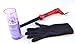 Yogi Crimson Red Soft Touch Original Curling Wand Hair Irons + 120ml Heat Defence Spray + Heat Resistant Glove