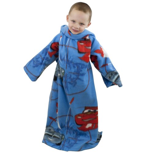 Childrens/Kids Boys Disney Cars 2 Sleeved Fleece Snuggle Blanket (90cm x 120cm) (Blue/Red)