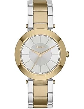 DKNY Damen-Armbanduhr  Gold Analog Quarz Edelstahl NY2334