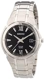 Seiko Herren-Armbanduhr XL Solar Analog Quarz Edelstahl SNE087P1