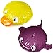 kilofly Fun Shower Caps Value Pack [Set of 2], Yellow Duck & Blue Dolphin