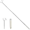 SeeWonder Retractable Closet Pole 45" Long Reach Hooks Extend Reaching Stick Telescoping Pole Clothing Hook for Closet,Ceiling,Shelf
