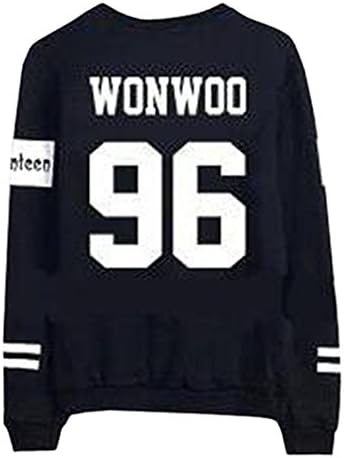 Partiss Boy Girl Numbers Printed Round Collar Pullover,Chinese L,WONWOO 96 Thin