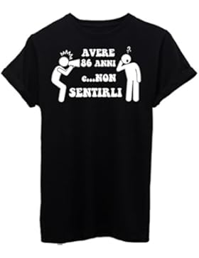 T-Shirt AVERE 86 ANNI E NON SENTIRLI COMPLEANNO CERCA IL TUO ANNO - EVENTI - by iMage