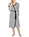 Produktbild MAXMODA Damen Morgenmantel Nachtwäsche mit Gürtel Angenehmer Bademantel Nachtmantel Damen Kimono Negligee Locker Weiches Nachthemd Schwangerschaft YDF1 XL