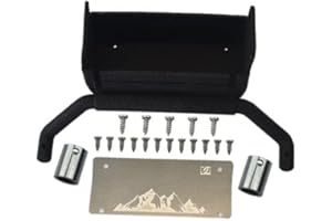 GPM Racing Universal Metal Simulation Oil Tank + Exhaust Pipe for Traxxas 1:18 TRX4M Ford Bronco Crawler 97074-1 / TRX4M Land Rover Defender 97054-1 Upgrades - Black