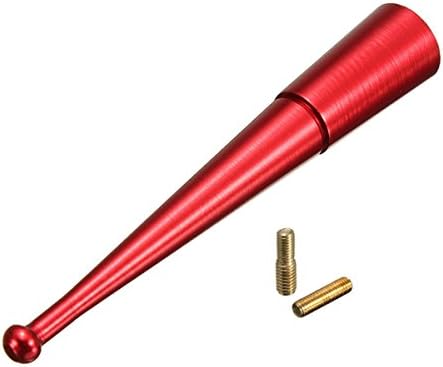 GOZAR Red Small Bee Sting Antenna Aerial Ariel AM/FM For Universal Car Van Truck New