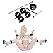 Produktbild Spreizstange BDSM Sexspielzeug Erotik Sex Bondage Set,Hals,Handfesseln und Fußfesseln mit Weich Gepolstert,Mehrfach Verstellbar, Schwarz