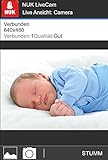 NUK 10256351 Babyphone Eco Smart Control 300, Übertragung per App auf Smartphone, Plug und Play, frei von Funkstrahlung im Kinderzimmer, 1 Stück - 8
