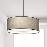 Elegantes Design und Gemütliche Atmosphäre: Der Stoff Hängeleuchte verfügt über ein einzigartiges trommelförmiges Design, Mit dieser Pendellampe schaffen Sie in jedem Raum und zu allen Anlässen eine Wohlfühlatmosphäre der besonderen Art.