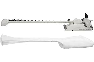 Oceansouth Funda personalizada diseñada para motores de arrastre MotorGUIDE. (Funda compatible con MotorGuide Xi5 Wireless Saltwater 80 libras 72 pulgadas, blanco)