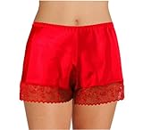 Satin French Knickers Red XXLarge 22/24