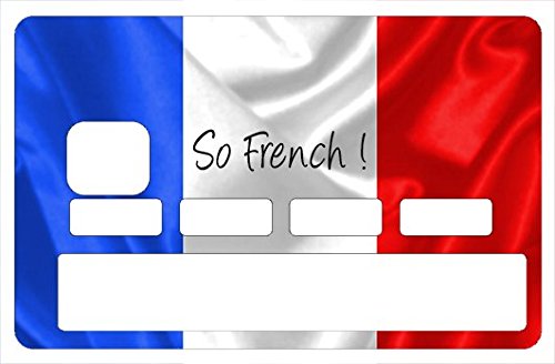 Deco-idees Sticker pour Carte bancaire, So French! - Différenciez et décorez Votre Carte bancaire Suivant Vos Envies!! Facile à Poser, sans Bulles