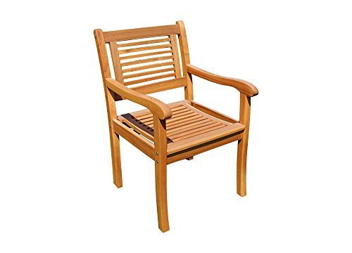SAM® Gartenstuhl Cordoba aus Akazie, Sessel mit Armlehnen, massiver Gartensessel, ideal für Garten, Terrasse, Balkon, FSC® 100% zertifiziert, pflegeleichtes Gartenmöbel aus Holz - 2