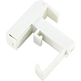 Gardinia 7058 Supporto Tenda, Bianco, 6 x 5 x 2 cm, 2 unità