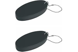ONE SHOP di Bracalente Piero Porte-clés flottant idéal pour bateaux nautiques mer lac pêche, les clés sont en sécurité sans couler Anti-stress chaîne en métal chromé 2 pièces