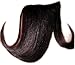 TWO SIDE SWEEPING CLIP IN ON FRINGE BANGS HAIRPIECE HAIR PIECE ALL COLOURS FACE FRAMING HUMAN HAIR (MID DARK BROWN 4)