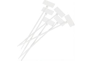 LUMONIC 100x Attache de câble avec Balise de texte 20x9mm 110 x 2,5mm Blanc Naturel 8kg PA6.6 Polyamide Qualité industrielle