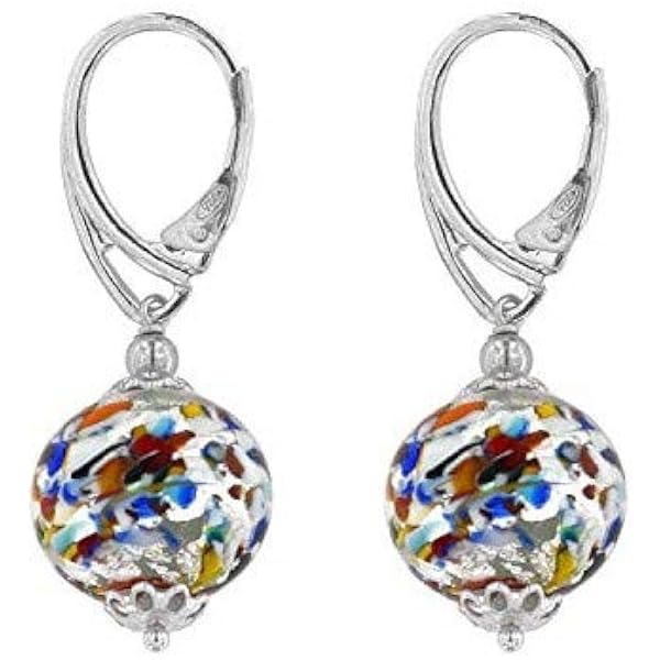 Venetiaurum - Orecchini Perno per Donna Con Perla 10mm In Vetro