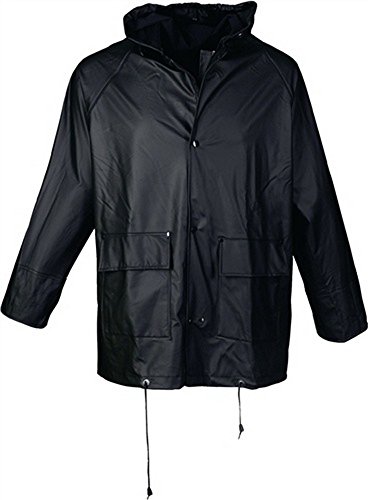 Preisvergleich Produktbild Regenjacke Gr.M schwarz PU-Stretch EN343 Kl.2 reißfest